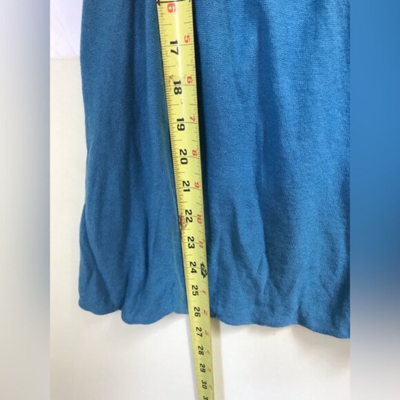 Alice Blue NEW Twin Set Open Cardigan Lightweight Drapey Tank Top Cotton Knit M - Picture 16 of 16